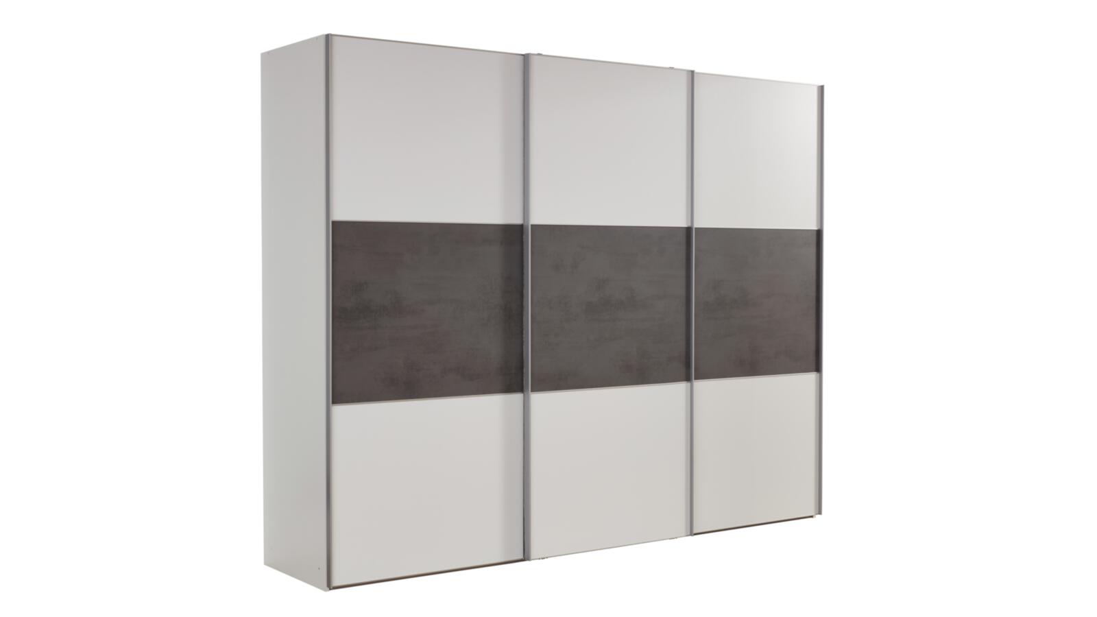 Staud Schwebetürenschrank 3-trg. in Farbe Korpus Dekor weiß IN96719696, Wandschrank, Mobiliar, Garderobe, Schrank, Briefkasten