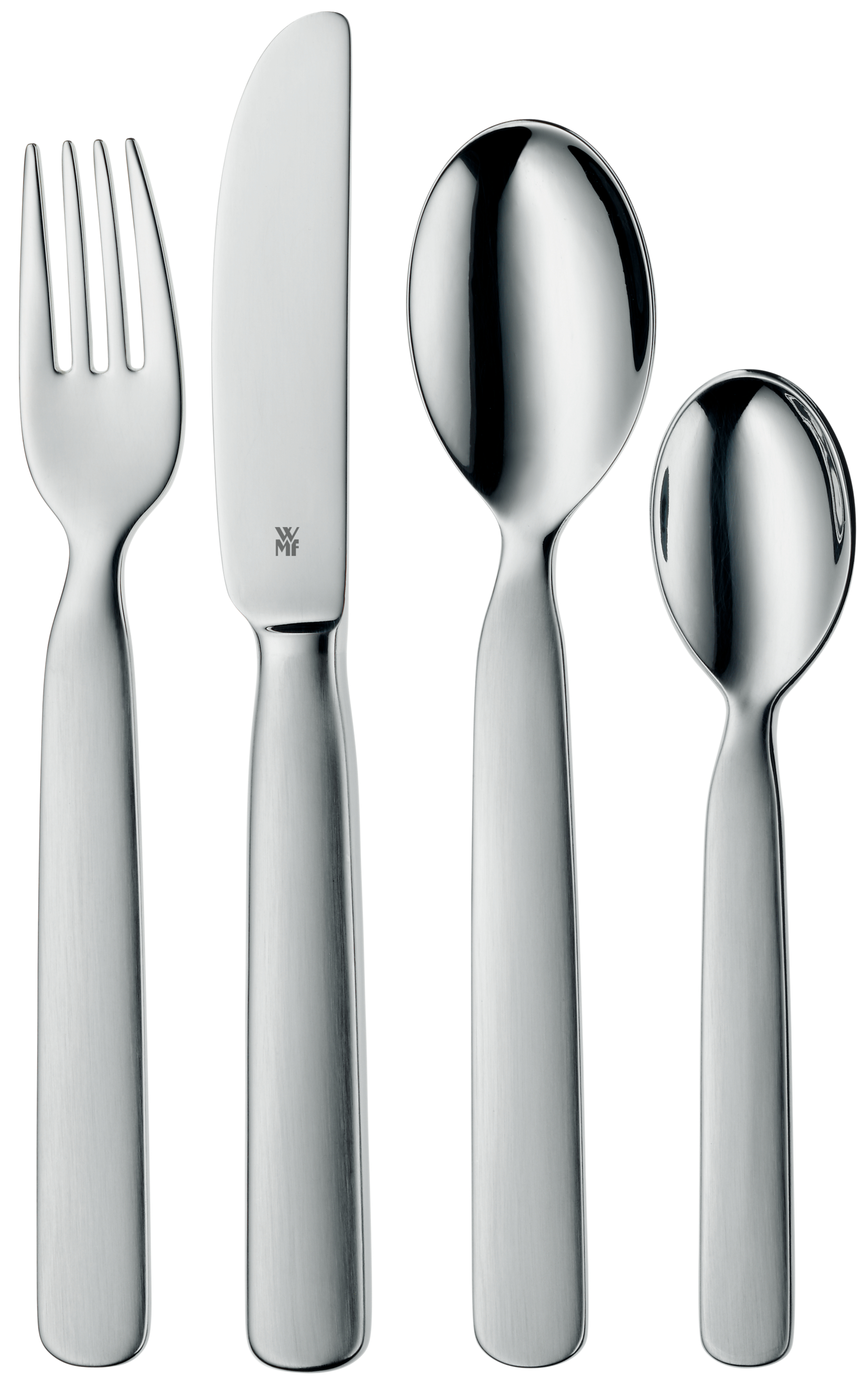 WMF Kinderbesteck-Set First Lyric, 4-teilig in poliertem Edelstahl WMF Kinderbesteck-Set First Lyric, 4-teilig in poliertem Edelstahl