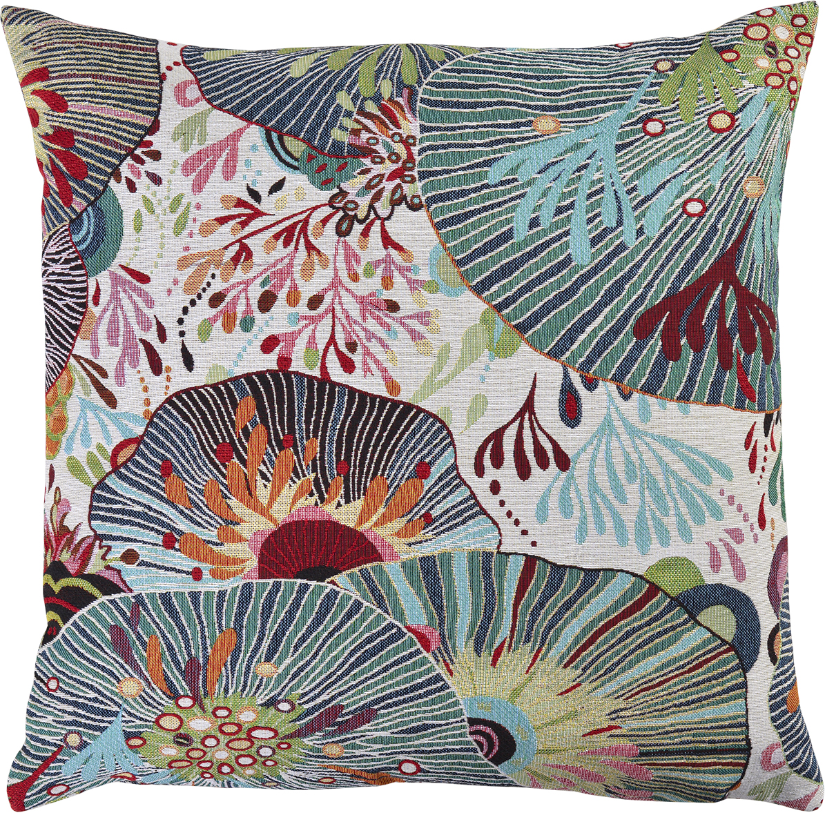 Sander Kissenhülle SEA FLOWERS ca. 50x50cm in Farbe original, kissen, kissenbezug, textil, pflanzenmuster, buntes design
