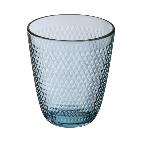 CreaTable Gläser Pampille in Farbe Eisblau glänzend CreaTable Gläser Pampille in Farbe Eisblau glänzend, glas, becher, texturiert, blau, trinkglas