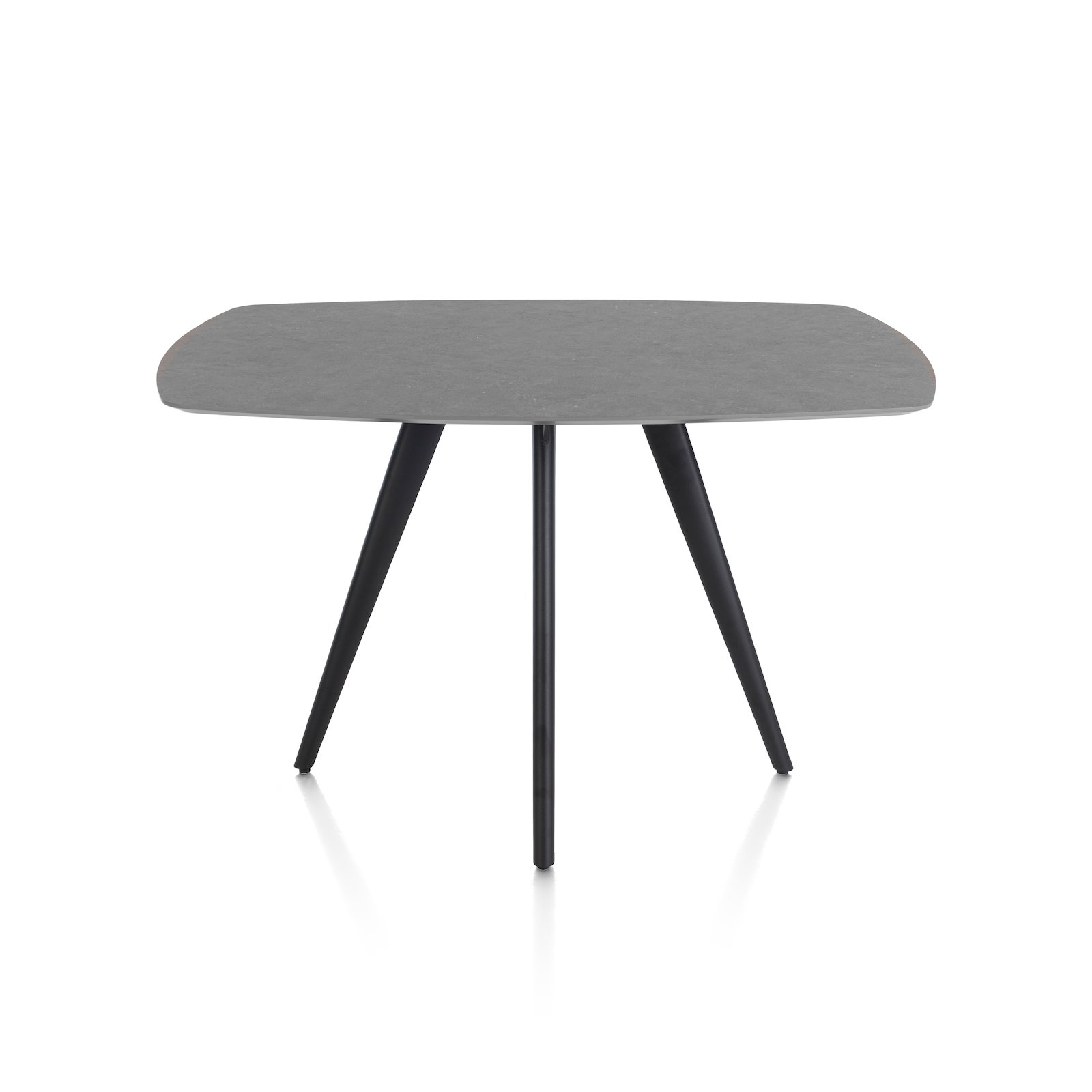 XOOON Btl oval 150x105 4-lro Saluti SALUTI 56566-ANT, apricot, tisch, drei_beine, grau, steintisch