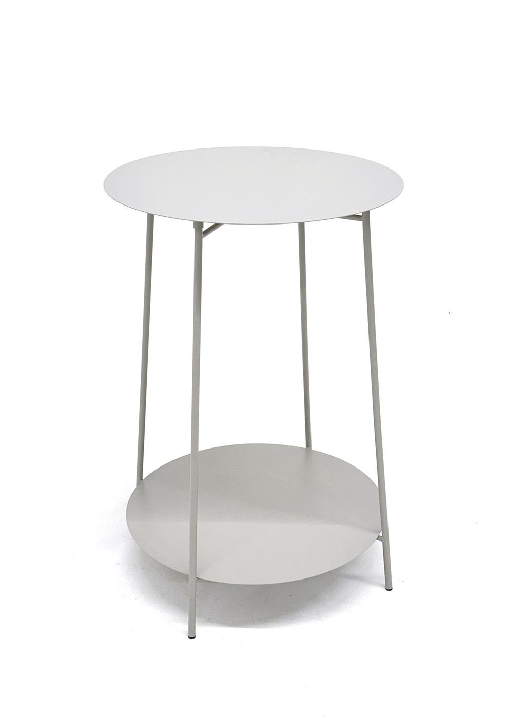 Beistelltisch ENNO D/H ca.45x61cm in Platte Metall sandgrau Beistelltisch ENNO D/H ca.45x61cm in Platte Metall sandgrau