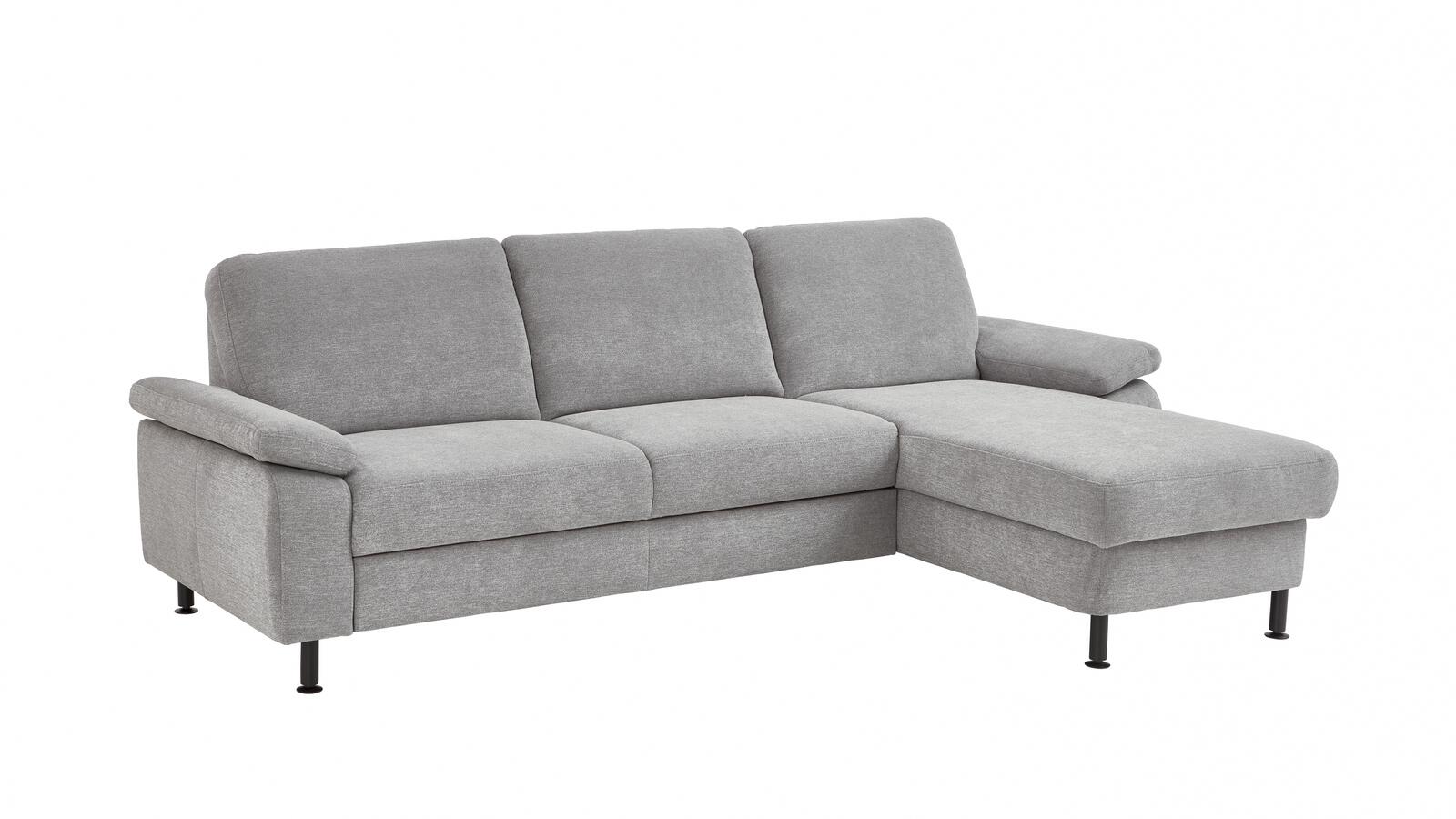 Modulmaster Wohnlandschaft ca. 262x168cm in Stoff Charly alu