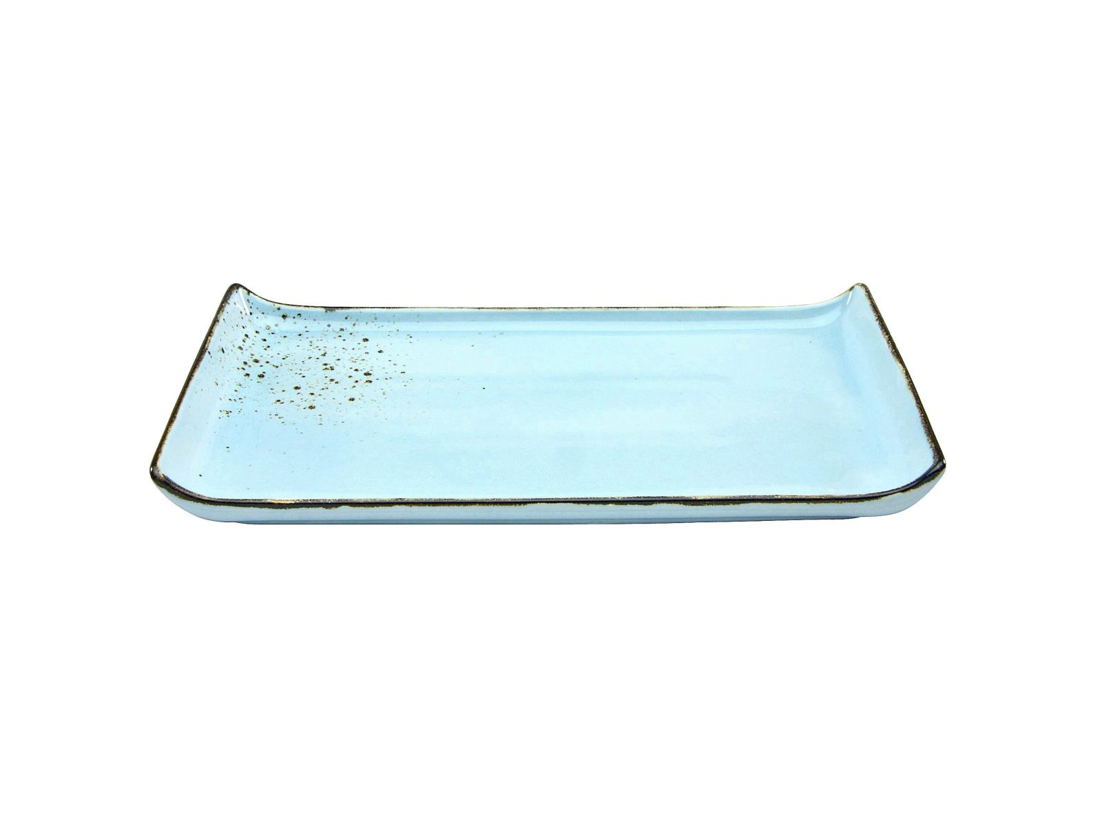 CreaTable BBQ Platte Nature Collection in Farbe Lightblue glänzend