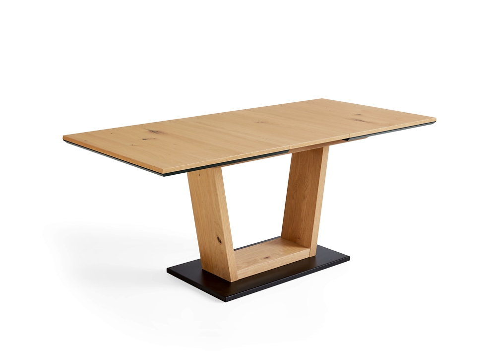 Niehoff Design-Tisch LEONIE ca. 140(180)x90cm in Charakter-Eiche furniert Niehoff Design-Tisch LEONIE ca. 140(180)x90cm in Charakter-Eiche furniert