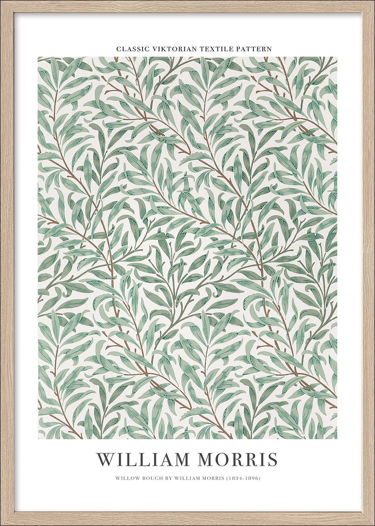 PRO ART Framed-Art Scandic Living 105x75cm Morris Classic Pattern