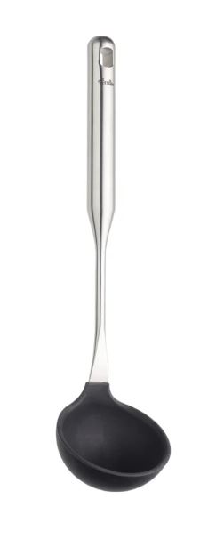 Fissler Schöpflöffel mit Silikon ESSENTIAL Fissler Schöpflöffel mit Silikon ESSENTIAL, Besteck, Löffel, Küchenutensilien, Schöpfkelle, Rauchrohr