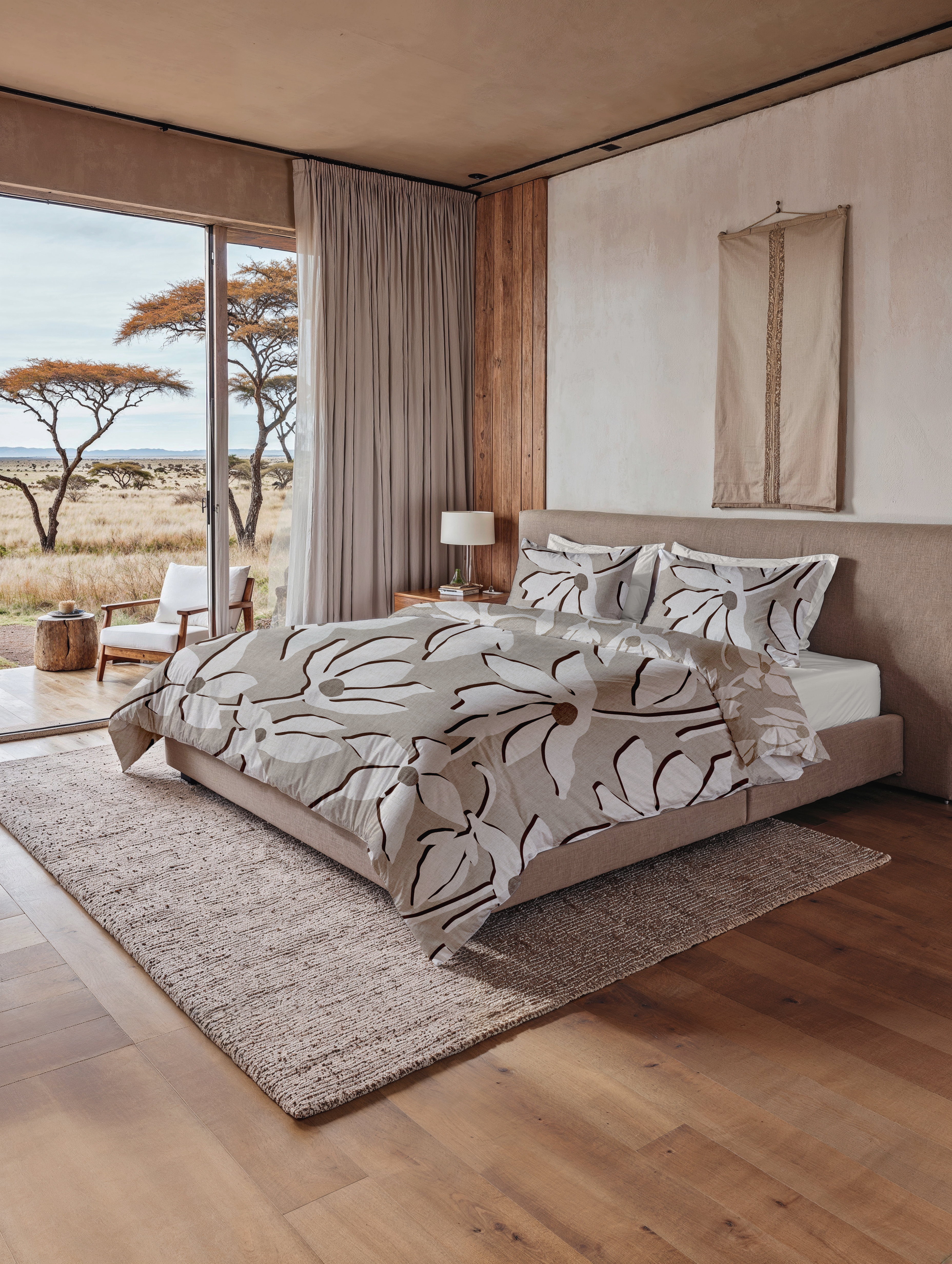 Bettwäsche ca. 155x220cm SANAA in Beige Heckettlane Bettwäsche ca. 155x220cm in Farbe Safari-Sand