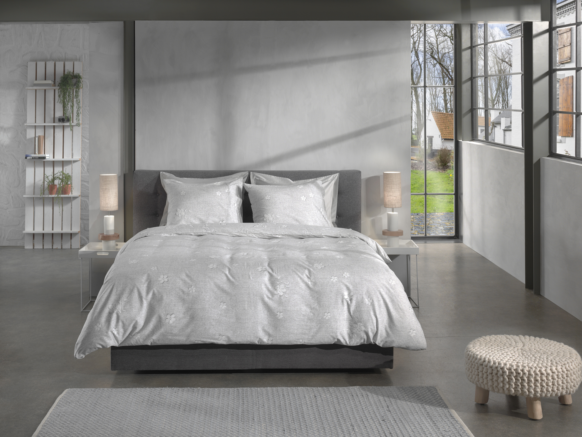 Heckettlane Bettwäsche ca. 155x220cm in Farbe Grey