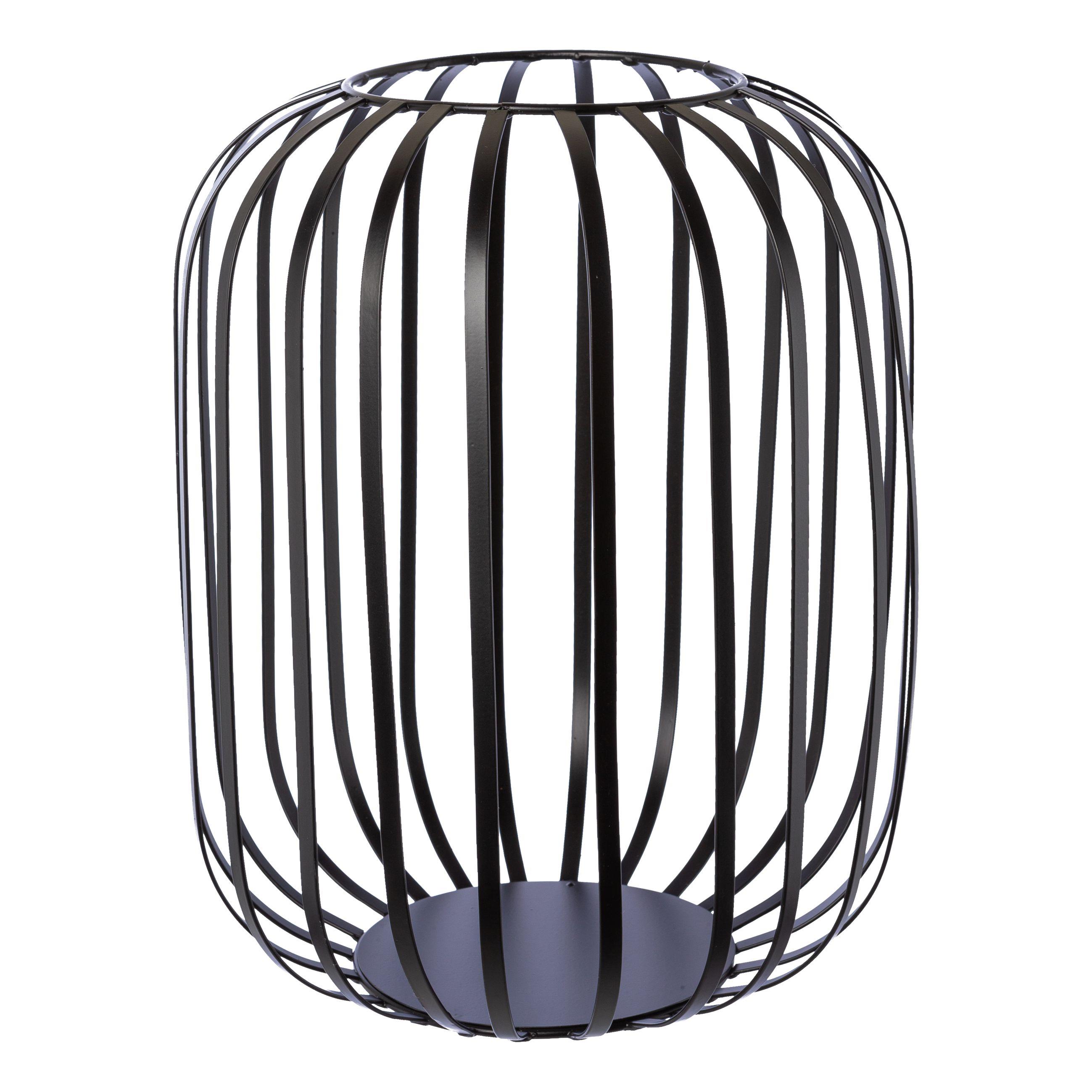 Metall Windlicht 25x30cm LILLE in Schwarz Gasper Metall Windlicht LILLE in schwarz