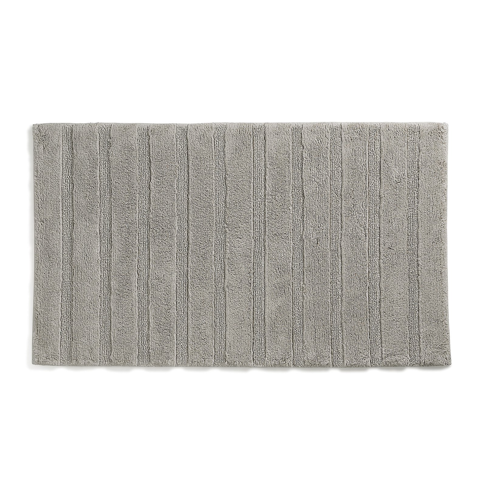 Kela  Badematte MEGAN in Farbe silbergrau, Badematte, Gepolstert, Strukturmuster, Graue Farbe, Flachmatte