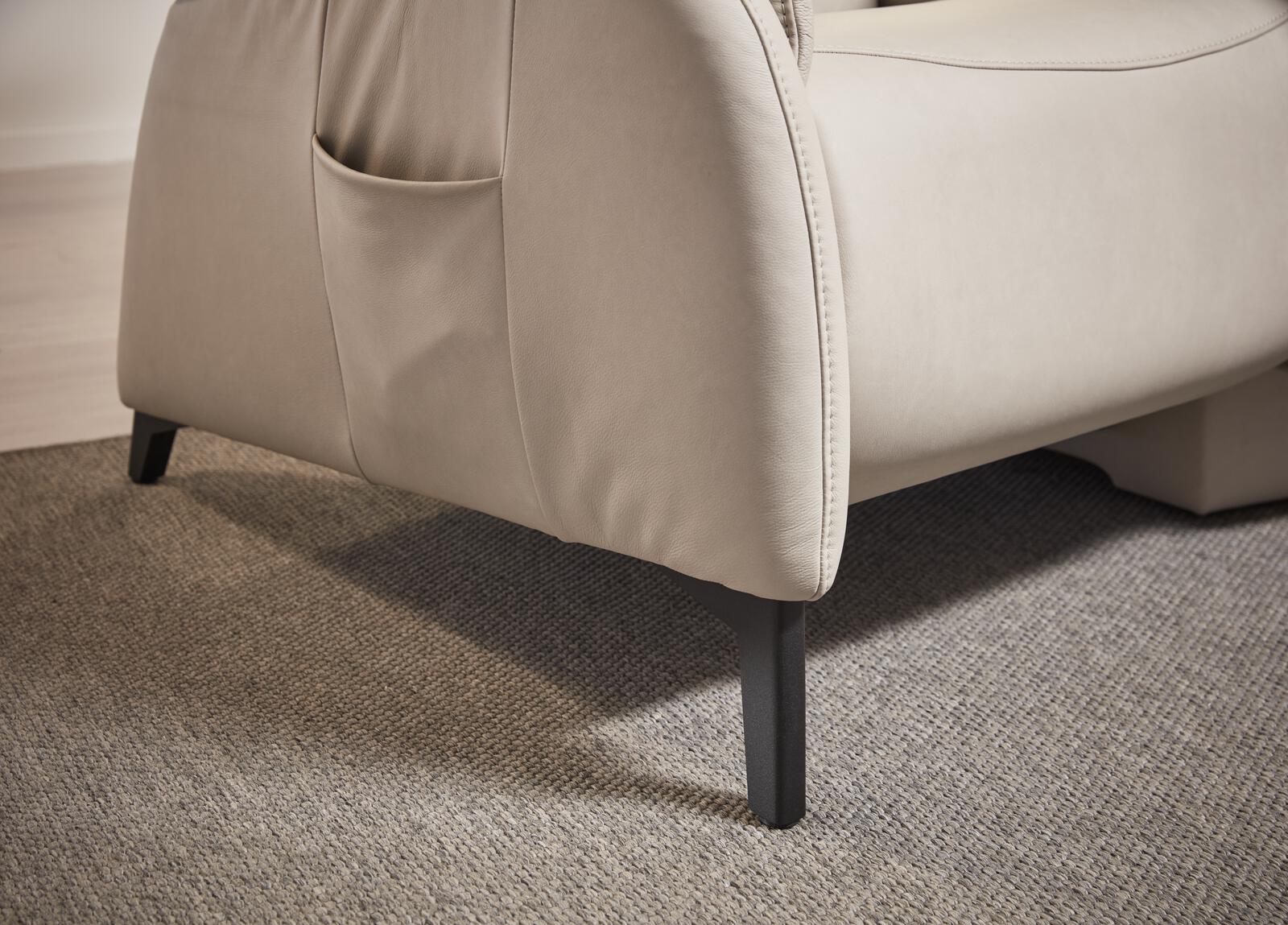 Himolla Trapezsofa 4867 70 H42 CUMULY ca.229x108x166cm in Leder 24 Longl.Kliff