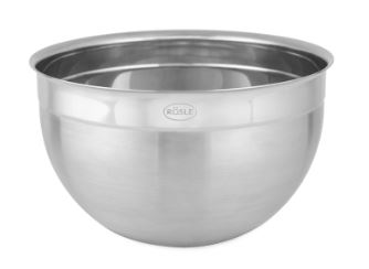 Rösle Schüssel hoch 20cm , Schüssel, Metall, Edelstahl, Rührschüssel, glänzend