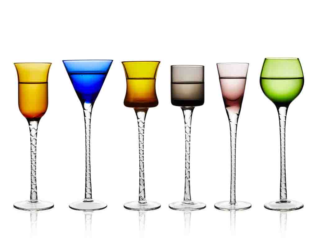 Lyngby Glas Schnappsglas in Farbe ass. farver Lyngby Glas Schnappsglas in Farbe ass. farver