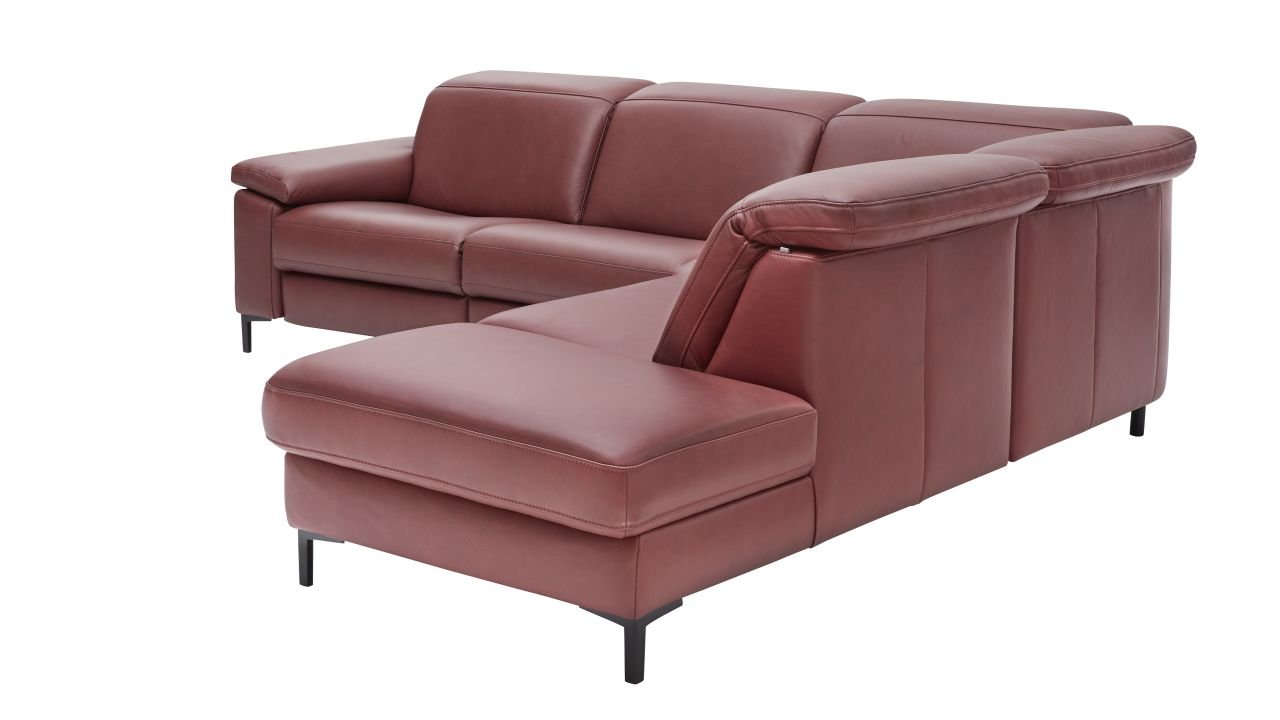 Interliving Rundecke 4054 in Leder barolo ca. 287 x 254 cm