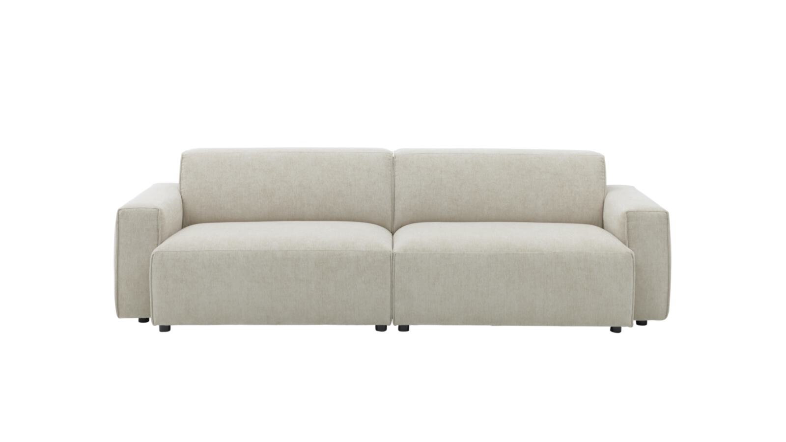 Roomio 3-Sitzer NO. 4100 in Stoff Cosmopolitan champagner