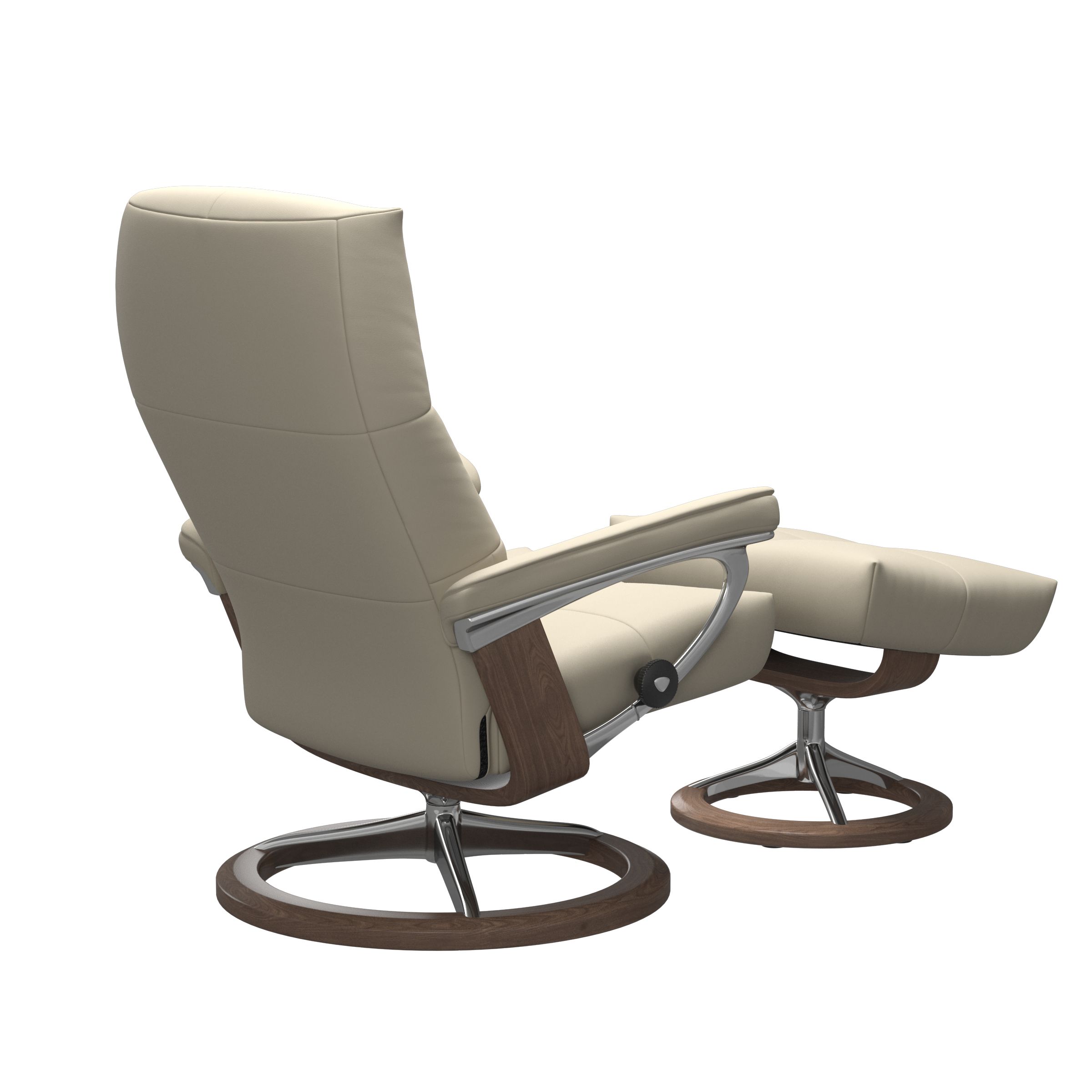 Stressless Sessel mit Hocker DAVID SIGNATURE (L) in Leder Batick cream Stressless Sessel mit Hocker DAVID SIGNATURE (L) in Leder Batick cream