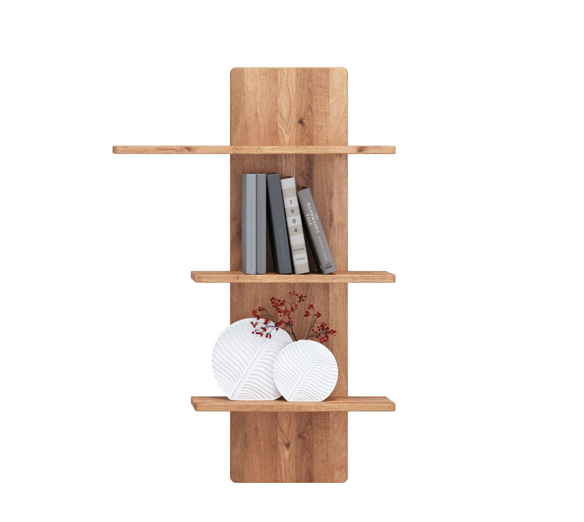 Frankenmöbel Wandboard WZ-0663 in Wildeiche massiv geölt, Ablage, Mobiliar, Holz, Bücherschrank