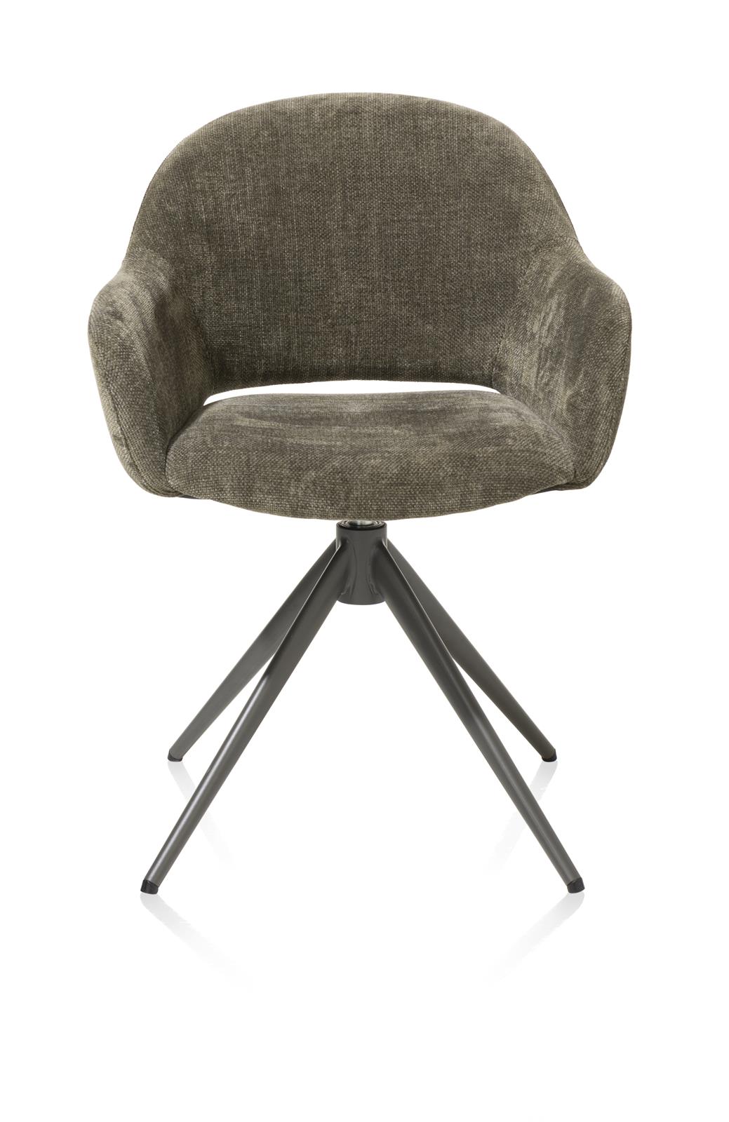 XOOON Armstuhl Finn 48654-DGN Stoff dunkelgrün