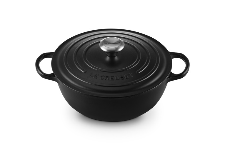 Le Creuset Bräter La Marmite 26cm in Farbe schwarz Le Creuset LA Marmite Ø ca. 26cm Schwarz