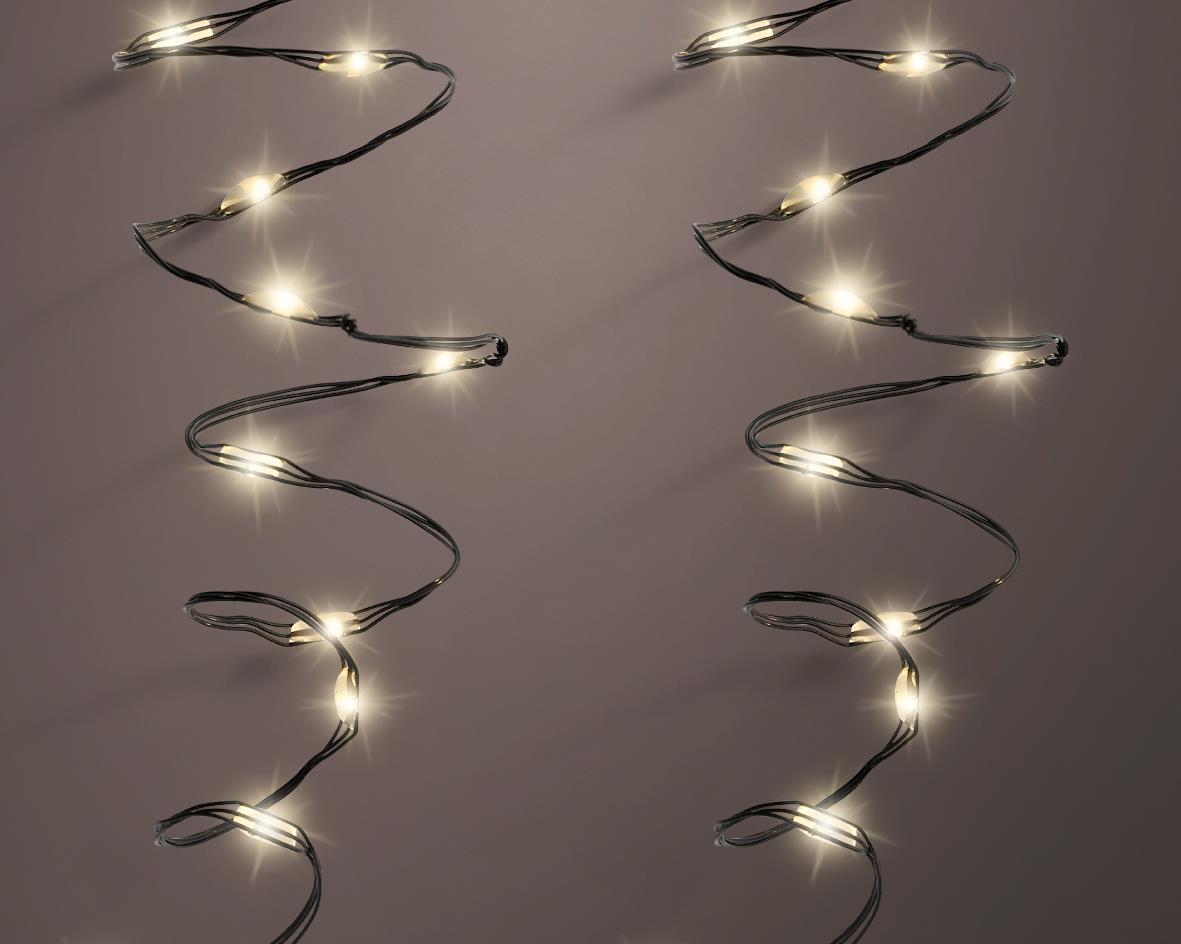 Kaemingk Micro LED 496771 L ca.595cm in Schwarz, Licht