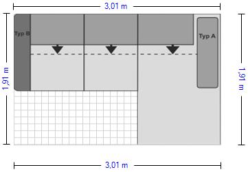 Sofa, Wohnlandschaft, Dreisitzer, Grau, Ecksofa