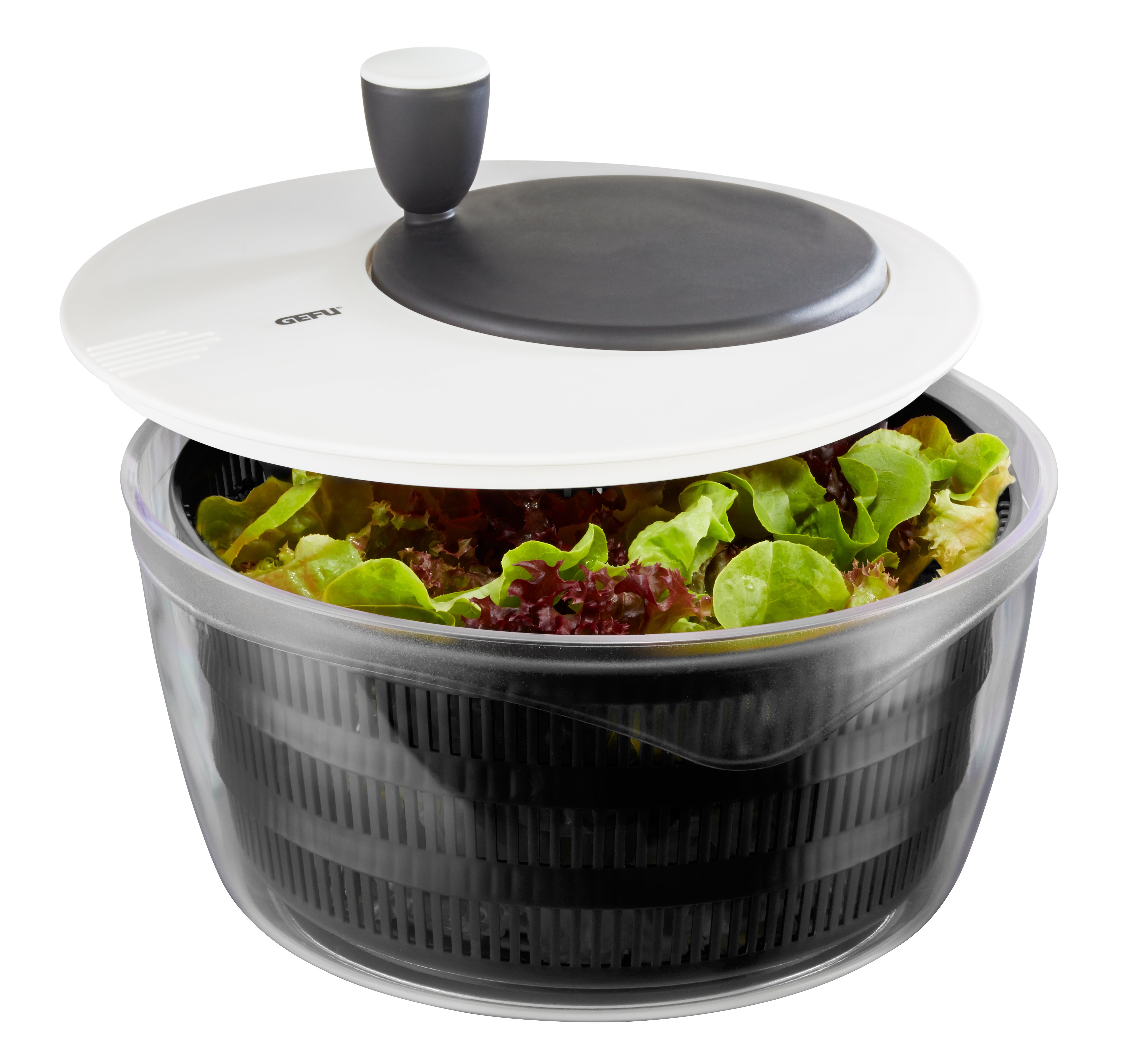 GEFU Salatschleuder Rotare schwarz/silber GEFU Salatschleuder Rotare schwarz/silber