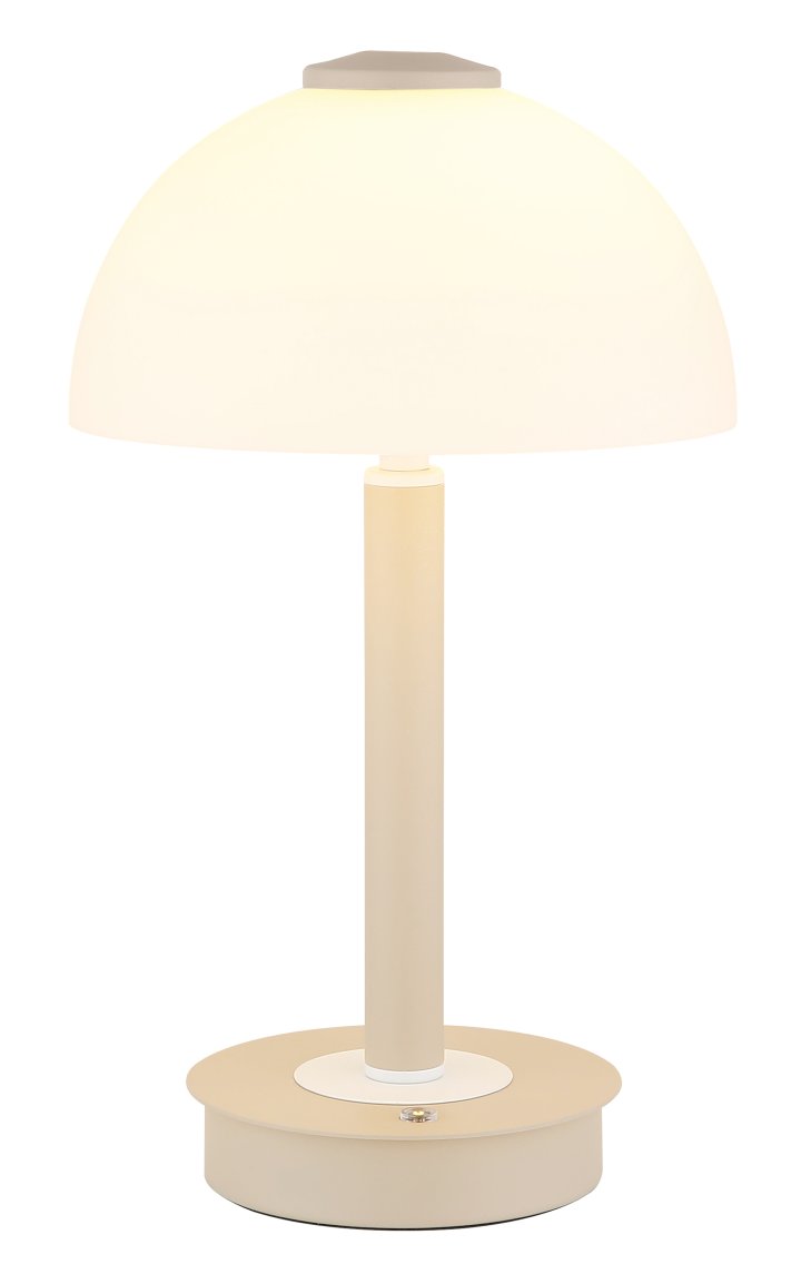 Interliving LED-Tischleuchte IL-9353 in Metall sandfarben matt