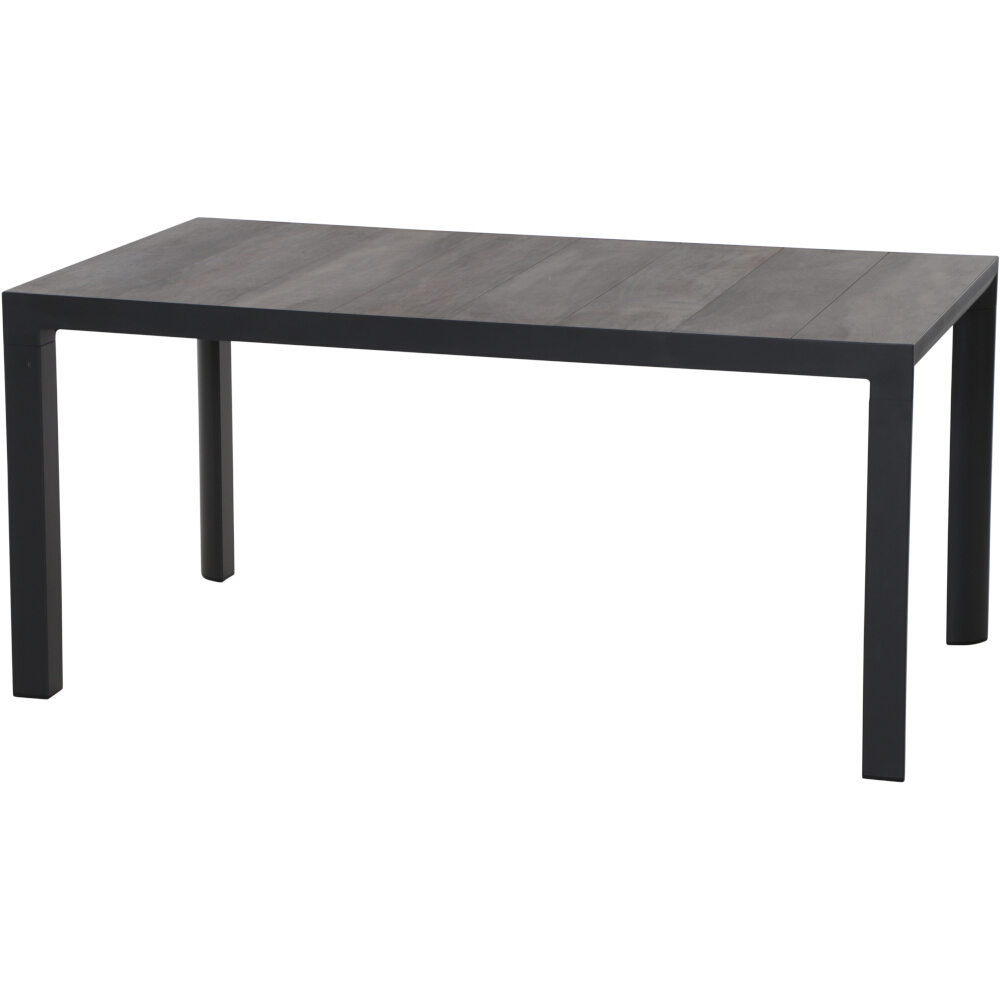 Tisch SILVA ca. 90x160cm in washed grey/anthrazit