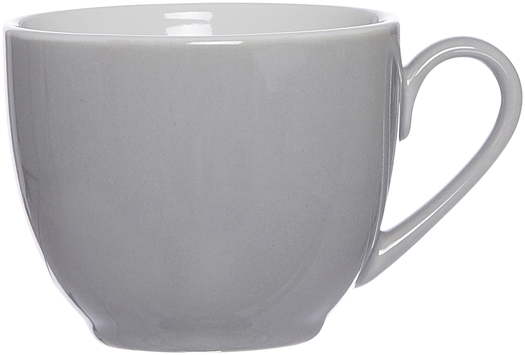 Ritzenhoff & Breker Espresso-Obertasse DOPPIO 80ml aus Porzellan grau
