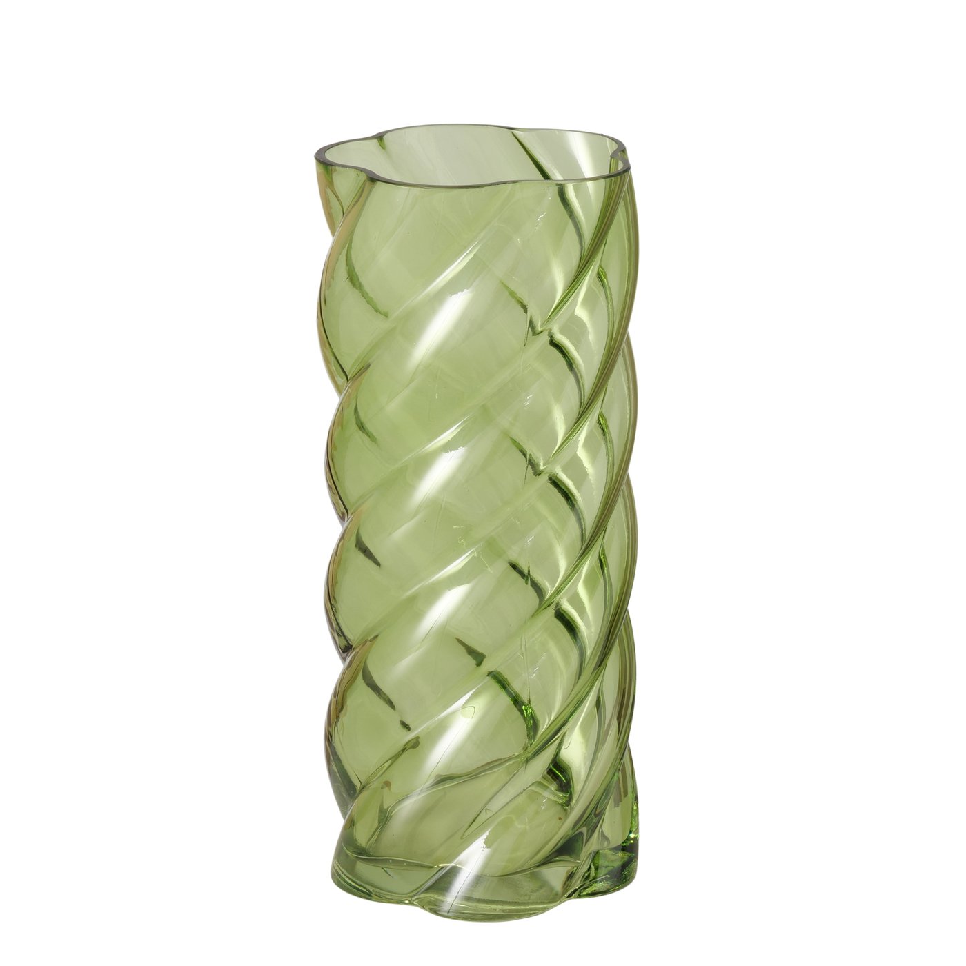 Boltze Vase Curvo in Farbe Glas lackiert hellgrün Boltze Vase Curvo in Farbe Glas lackiert hellgrün