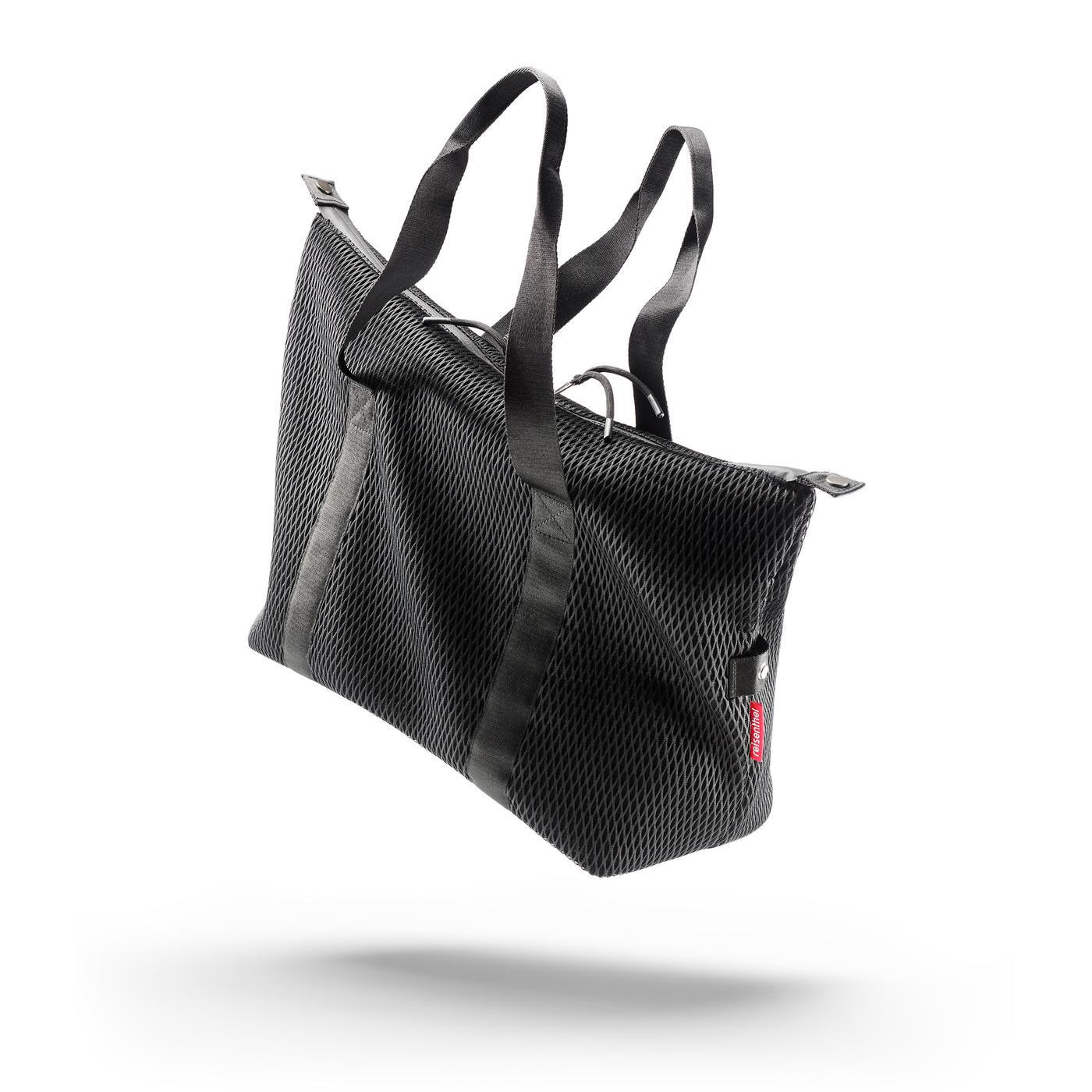 Reisenthel EXTRALITE WEEKENDER M in Farbe mesh black, Tasche, Netztasche, Schultertasche, Mesh-Optik, Schwarz