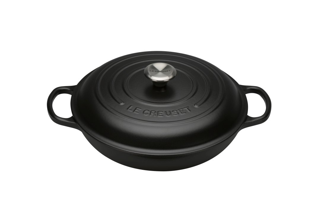 Le Creuset Gourmet-Profitopf Sig 30cm SIG in Farbe schwarz/creme Le Creuset Gourmet-Profitopf Ø ca. 30cm Schwarz / innen creme