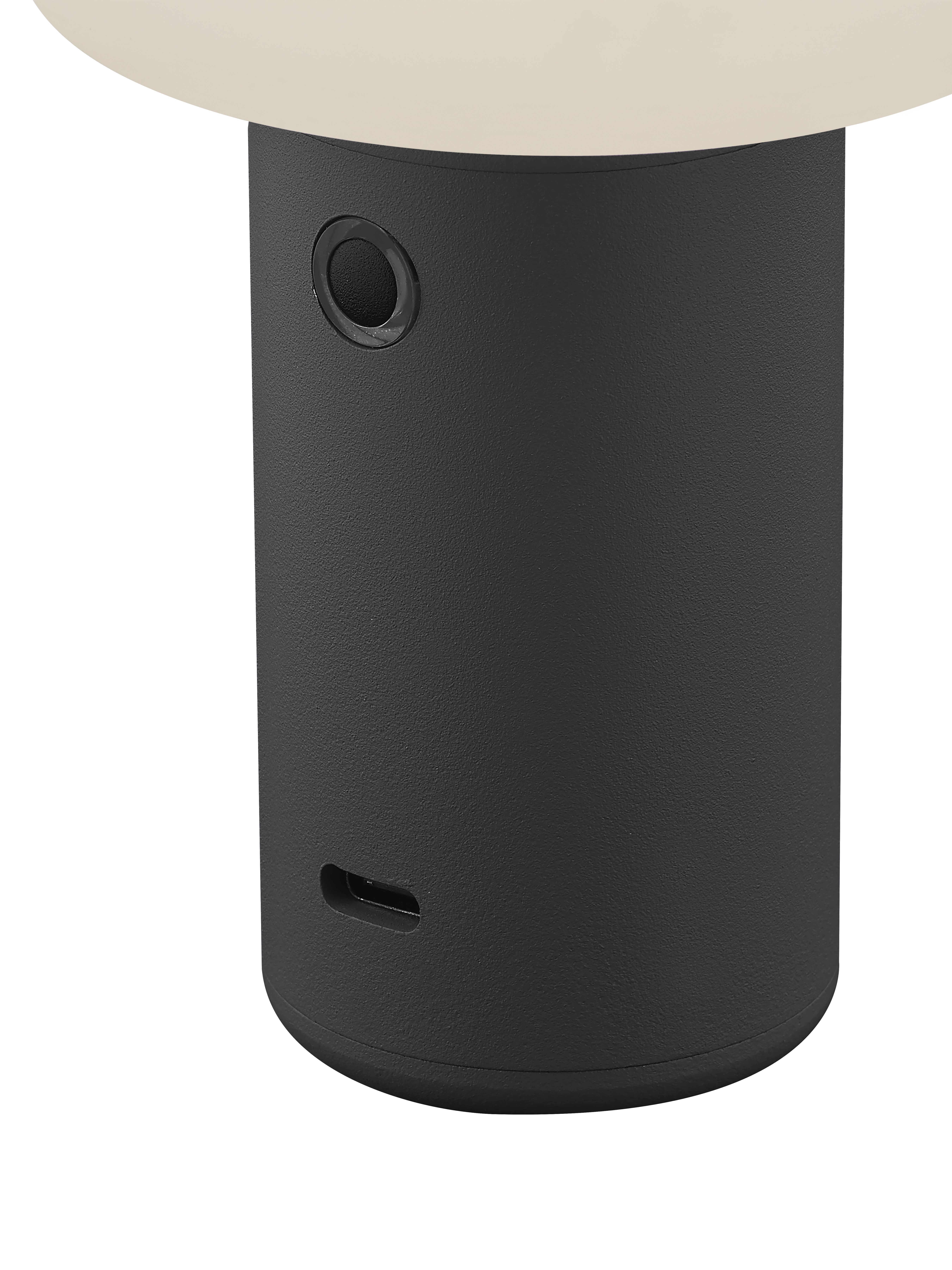 B-Leuchten LED-Akkuleuchte TINY in schwarz mit Tastdimmer