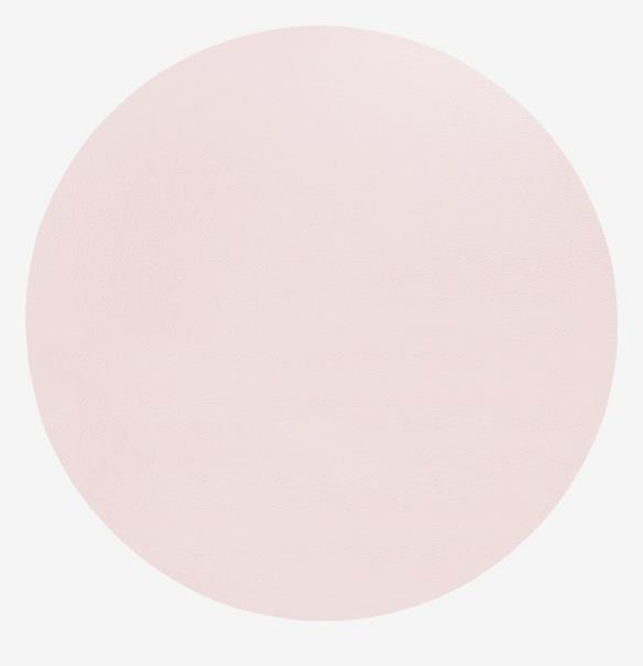 ASA Selection Tischset rund LEATHER OPTIC in Farbe rose, circle, pink, pastel, solid, plain