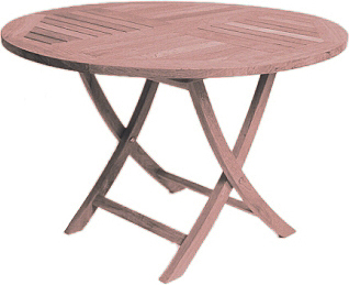 Tisch POKER Ø ca. 110cm in Teak