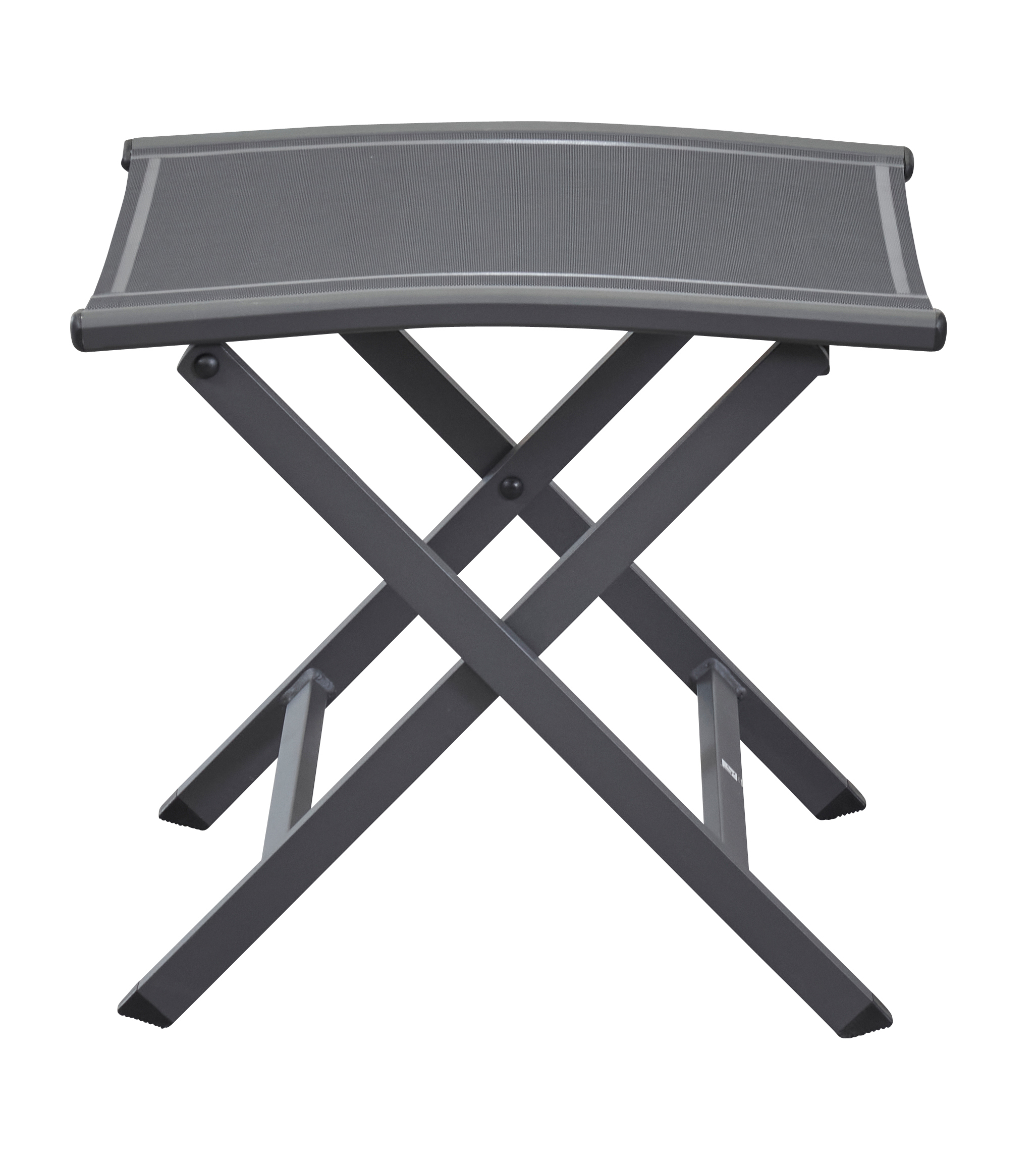 L.C. Wholesaler Klapp-Hocker UNICAMO in Textilene anthrazit, Moebel, Tabelle, Schreibtisch