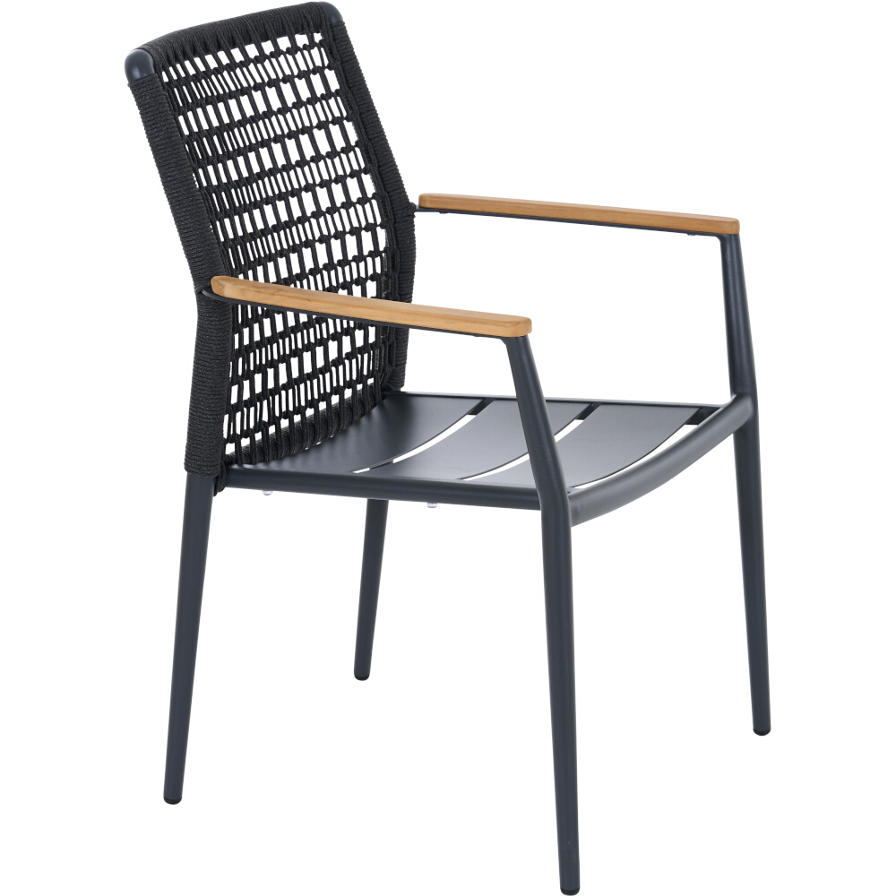 Stapelsessel CORTINA ca.B57 H84 T59 cm in Aluminium matt anthrazit