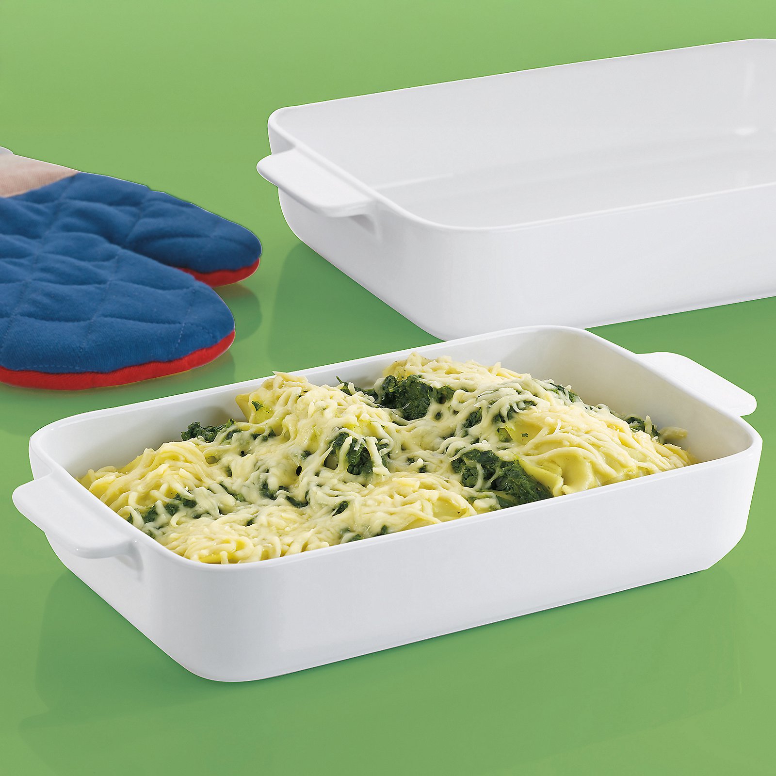 Kela Servier-und Auflaufform Ester ESTER in Weiß