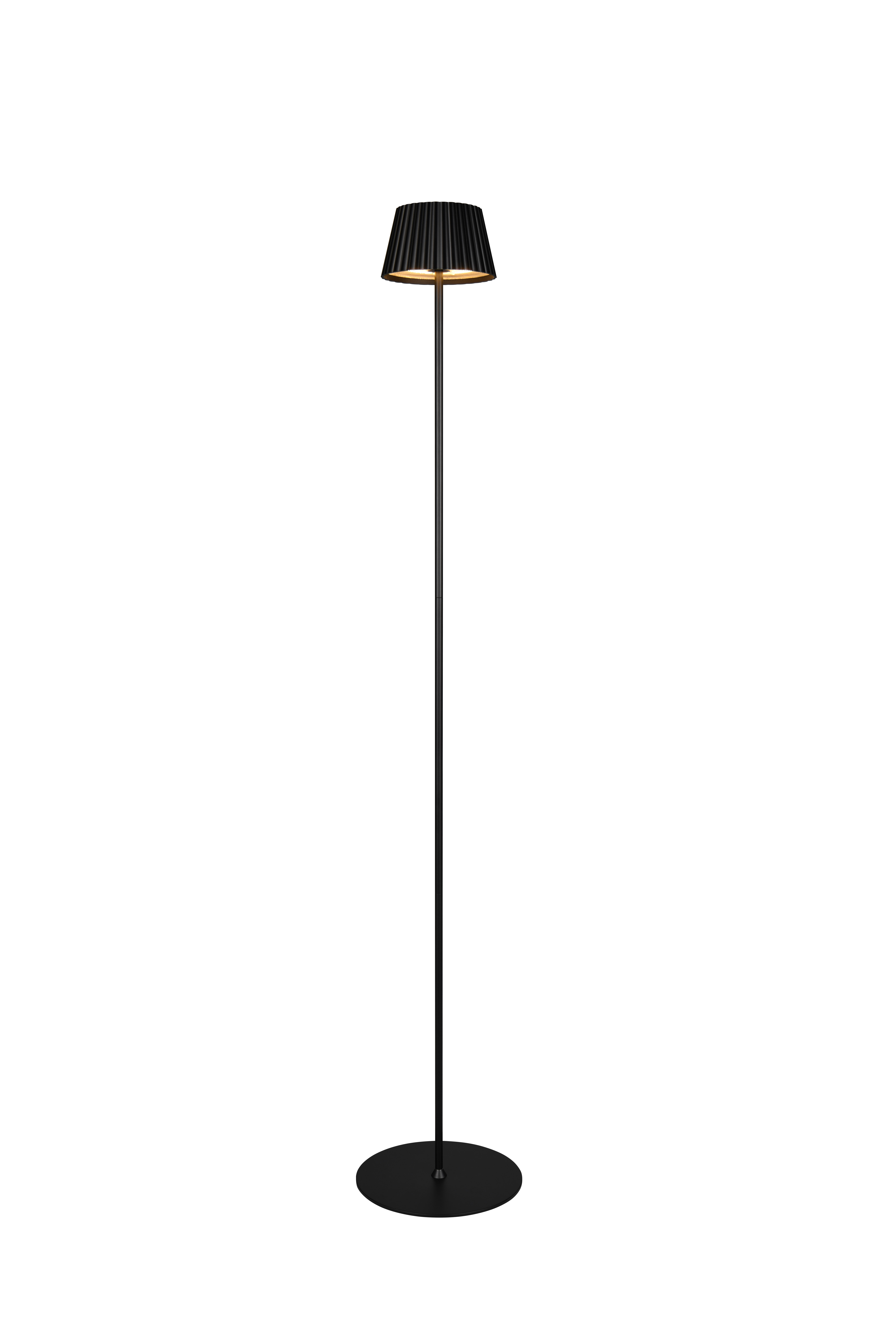 Reality Leuchten LED-Stehleuchte SUAREZ in schwarz matt, Metall grau