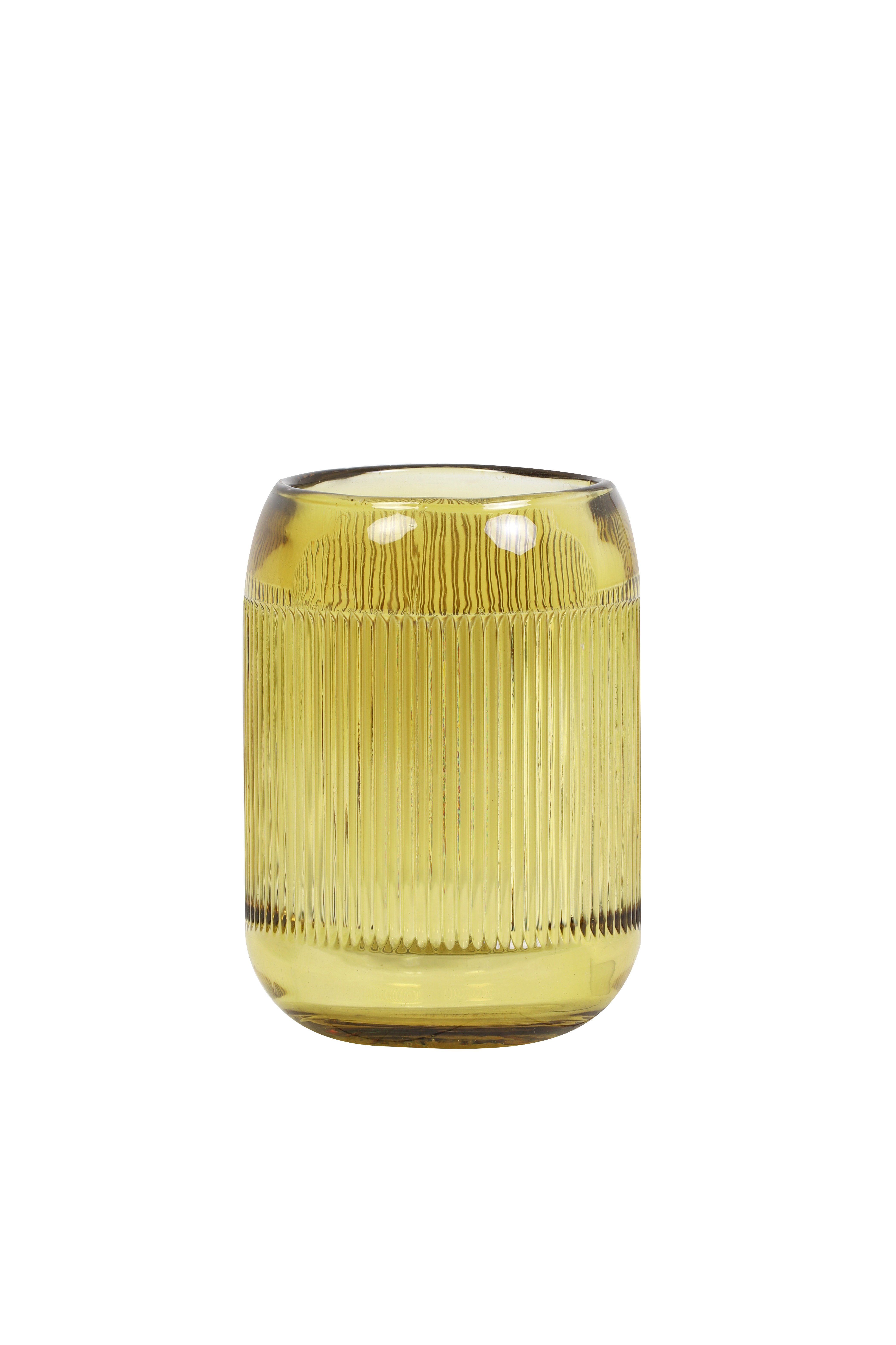 Light & Living Teelicht Pepper in Glas Ockergelb