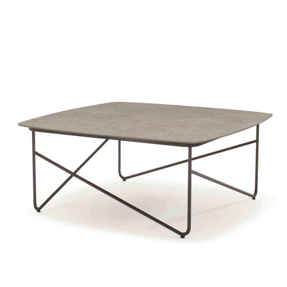 SCHÖNER WOHNEN-Kollektion Couchtisch SOLO ca. 83 x 83 cm, Höhe ca. 35 cm in Keramik beton