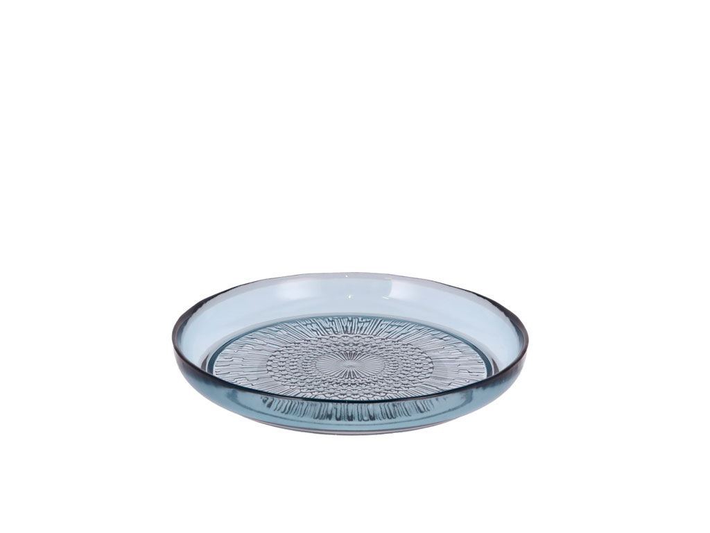 BITZ Glasteller 18 cm in Farbe blau
