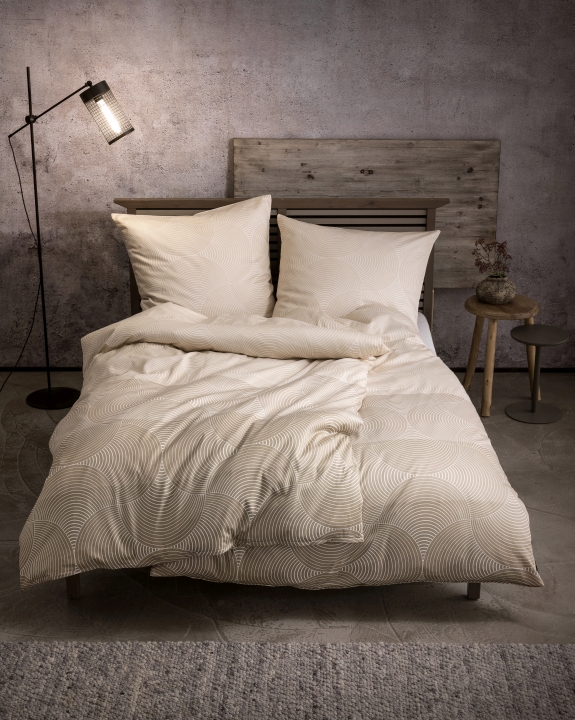 bugatti Satinbettwäsche 155x220cm in Farbe beige