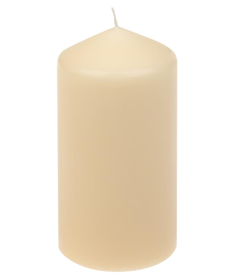 Gebr. Steinhart Stumpenkerze in Farbe Creme