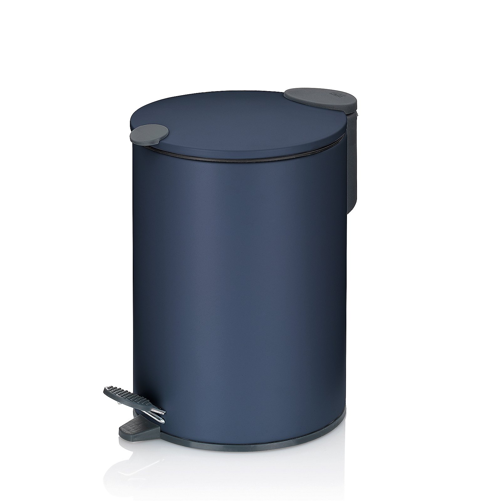 Kela WC-Garnitur Liana Keramik Sonstige, Mülleimer, Fußpedal, Fußpedalpeda, navy blau, Abfallbehälter, Abfalleimer, Mülleimer, Fußpedal, Rund, dunkelblau