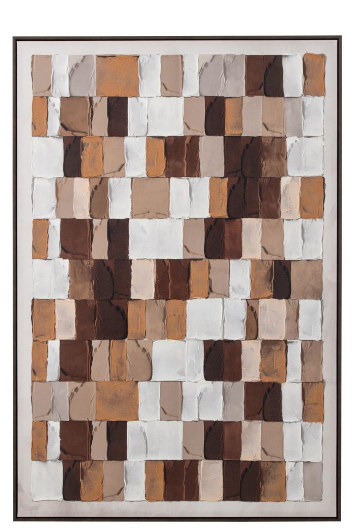 Wandbild in Braun, Dekoration für Zuhause, Teppich