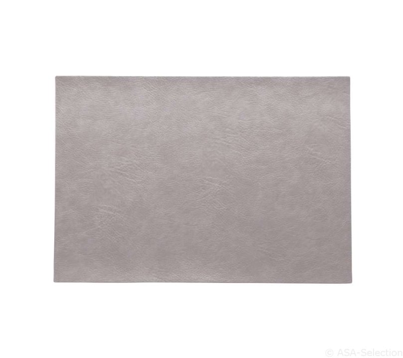 ASA Selection Tischset Vegan Leather in Farbe grau matt