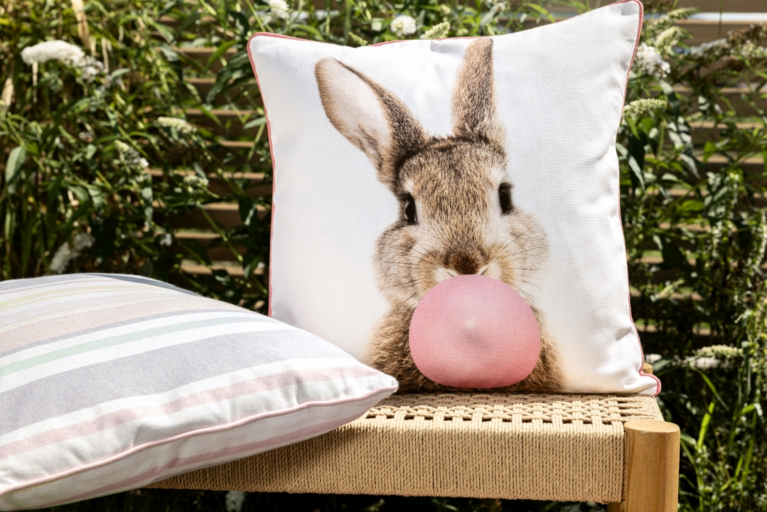 Magma Heimtex Kissenhülle RABBIT ca. 45x45cm in Farbe Hello Spring