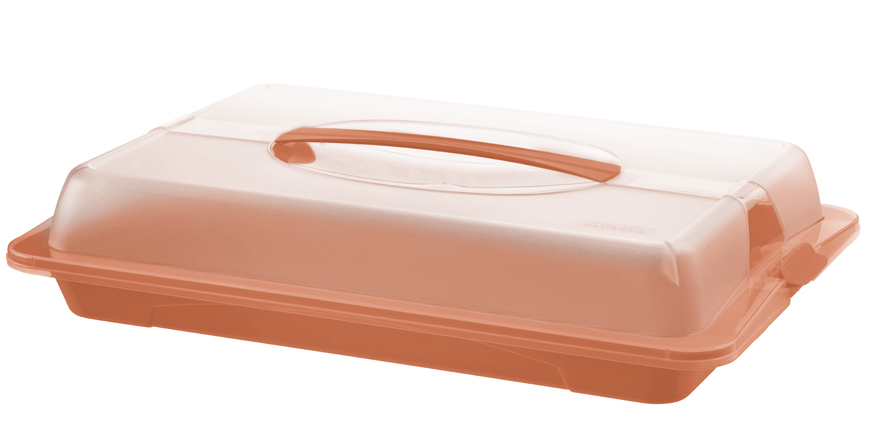 Rotho Partybutler JOHN in Farbe Clay koralle, Kiste, Kabinett, Mobiliar, Whirlpool, Wanne